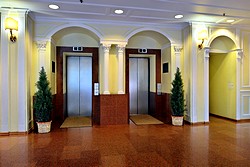 Lifts at the Dostoevsky Hotel in St. Petersburg