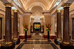 Lobby at the Four Seasons Lion Palace Hotel in St. Petersburg