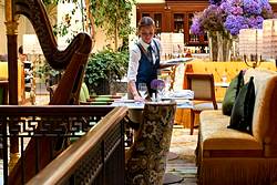 The Tea Lounge at the Four Seasons Lion Palace Hotel in St. Petersburg