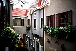 Atrium at the Golden Garden Boutique Hotel in St. Petersburg