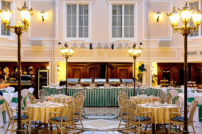 Versailles Atrium Cafe at the Grand Hotel Emerald in St. Petersburg