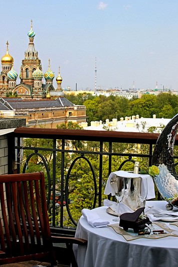 Terrace Room at the Belmond Grand Hotel Europe in St. Petersburg