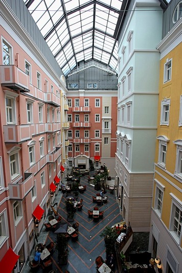 Mezzanine Cafe at the Belmond Grand Hotel Europe in St. Petersburg