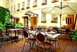 Courtyard at the Helvetia the Hotel in St. Petersburg