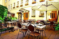 Courtyard at the Helvetia the Hotel in St. Petersburg
