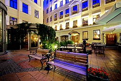 Courtyard at the Helvetia the Hotel in St. Petersburg