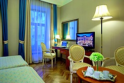 Superior Twin Room at the Helvetia Hotel in St. Petersburg