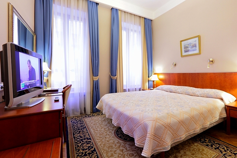 Compact Double Room (Economy Double Room) at the Helvetia Hotel in St. Petersburg