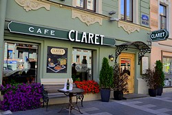 Cafe Claret at the Helvetia Hotel in St. Petersburg