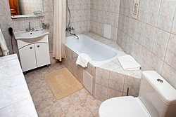 Bathroom of the Suite at the History Hotel on Kanal Griboedova in St. Petersburg