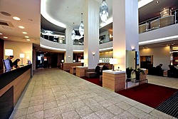 Lobby at the Holiday Inn Moskovskye Vorota Hotel in St. Petersburg