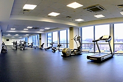 Gym at the Holiday Inn Moskovskye Vorota Hotel in St. Petersburg