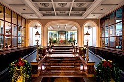 Entrance at the Kempinski Hotel Moika 22 in St. Petersburg