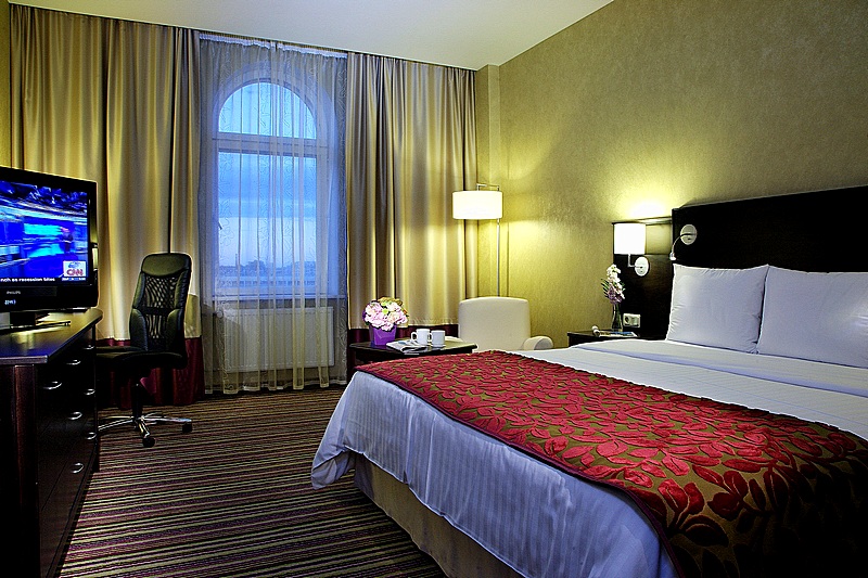 Deluxe Double Room at the Marriott Courtyard Vasilievsky in St. Petersburg