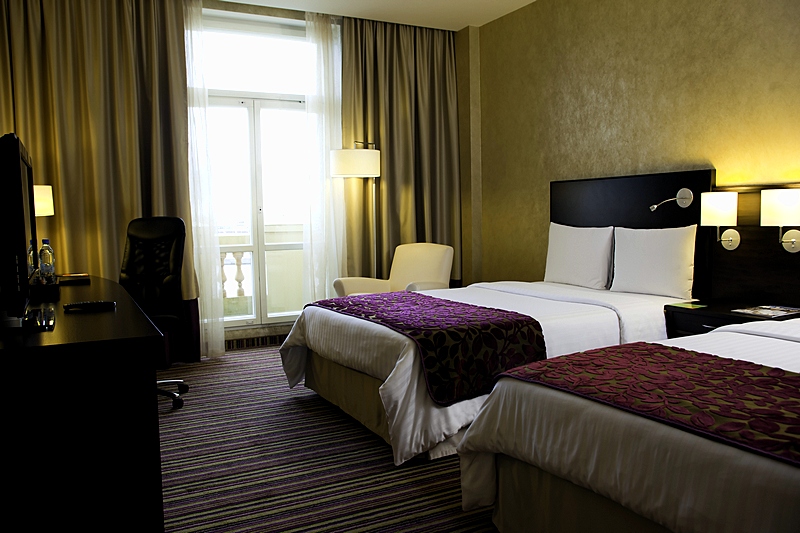 Deluxe Twin Room at the Marriott Courtyard Vasilievsky in St. Petersburg