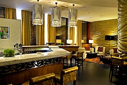 Lobby Bar at the Marriott Courtyard Vasilievsky in St. Petersburg