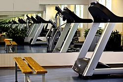 Gym at the Marriott Courtyard Vasilievsky in St. Petersburg