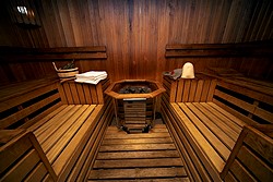 Sauna at the Neptun Business Hotel in St. Petersburg