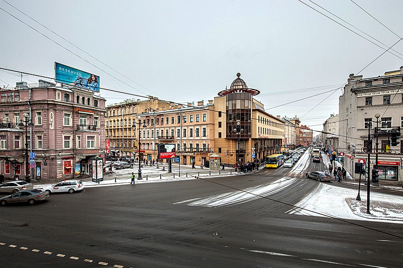 View from Superior Room at the Nevsky Express Hotel in St. Petersburg