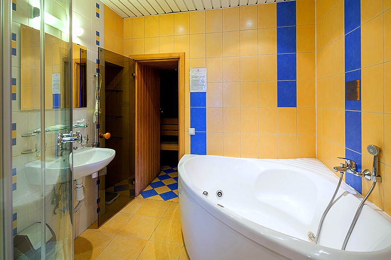 Bathroom of the Suite at the Nevsky Hotel Grand in St. Petersburg