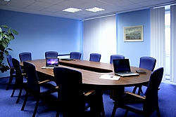 Briefing Boardroom at the Okhtinskaya Hotel in St. Petersburg