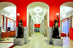 Lobby at the Oktiabrskaya Hotel in St. Petersburg