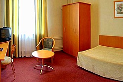 Standard Single Room at the Oktiabrskaya Hotel in St. Petersburg