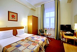 Standard Twin Room at the Oktiabrskaya Hotel in St. Petersburg