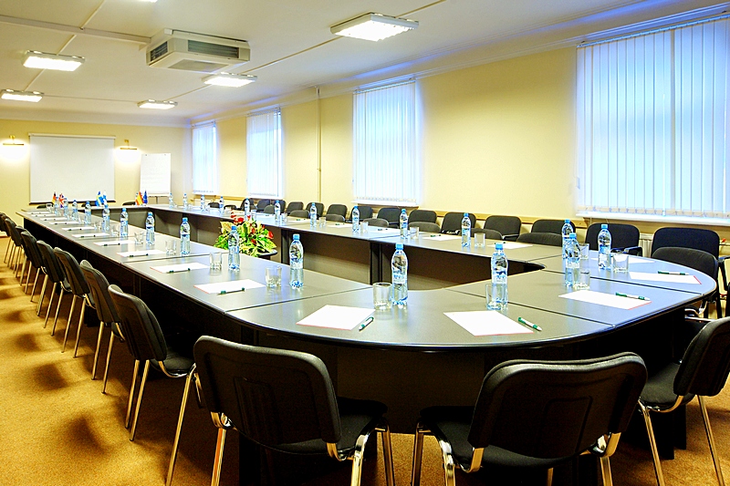 Small Conference Hall at the Oktiabrskaya Hotel in St. Petersburg