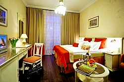 Comfort Double Room w/Balcony at the Pushka Inn Hotel in St. Petersburg