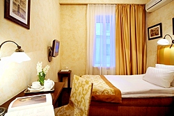 Economy Single Room at the Pushka Inn Hotel in St. Petersburg