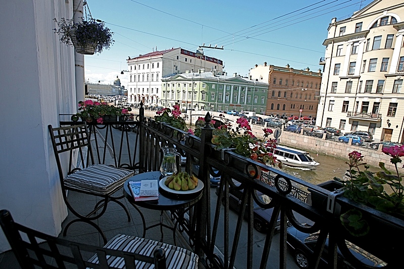 Comfort Double Room w/Balcony at the Pushka Inn Hotel in St. Petersburg