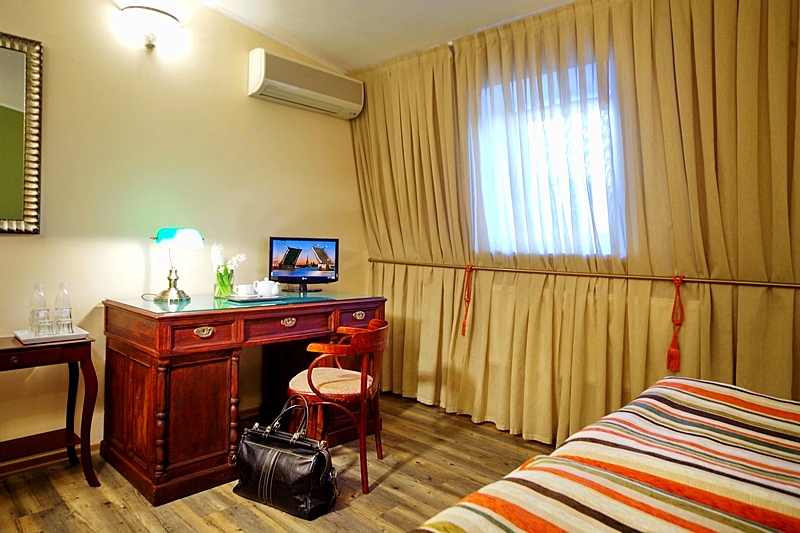 Standard Twin Room at the Pushka Inn Hotel in St. Petersburg