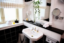 Bathroom of the Senior Suite at the Radisson Royal Hotel in St. Petersburg