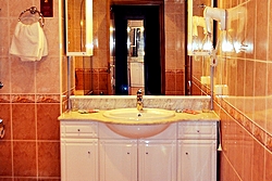 Bathroom of the Three-Room Apartment at the Russ Hotel in St. Petersburg