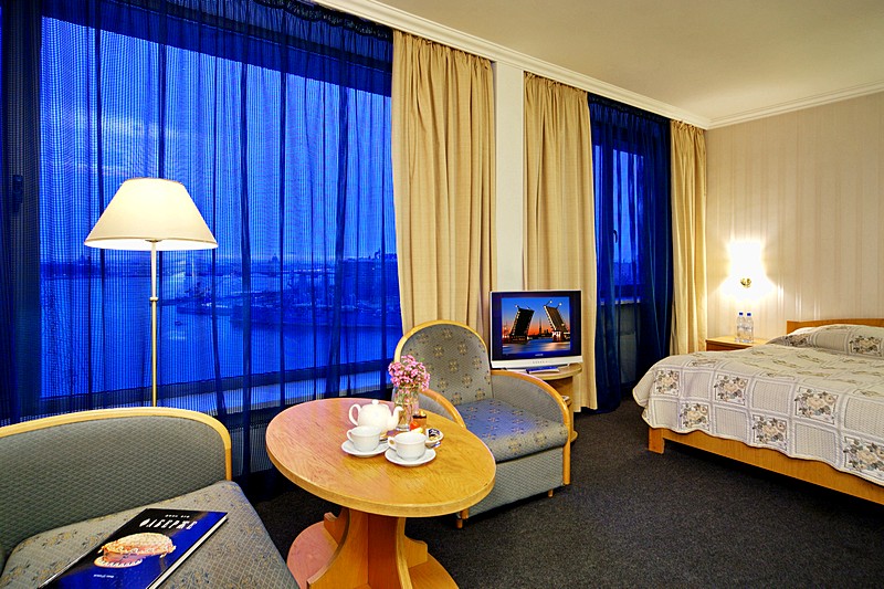 Superior Double Room with river view  at the Saint Petersburg Hotel in St. Petersburg