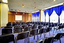 Glass Conference Hall at the Saint Petersburg Hotel in St. Petersburg