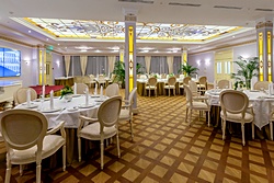 Von Klenze conference hall at the Official State Hermitage Museum Hotel in St. Petersburg