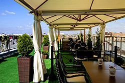 Terrace at the Official State Hermitage Museum Hotel in St. Petersburg
