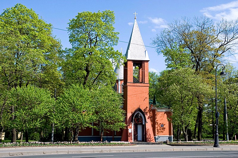 Church of the Birth of St John the Baptist on Kamenny Island (Stony Island) in Saint-Petersburg, Russia