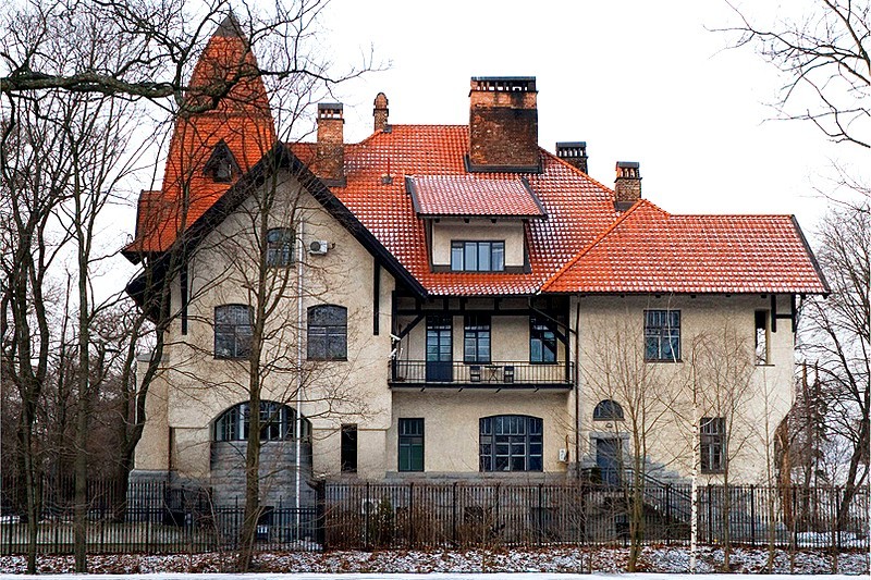 Historic Follenweider House on Stony Island in St Petersburg, Russia