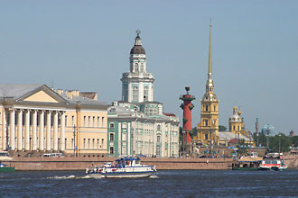 Vasilesvsky Ostrov (Vasilii's Island), St. Petersburg, Russia