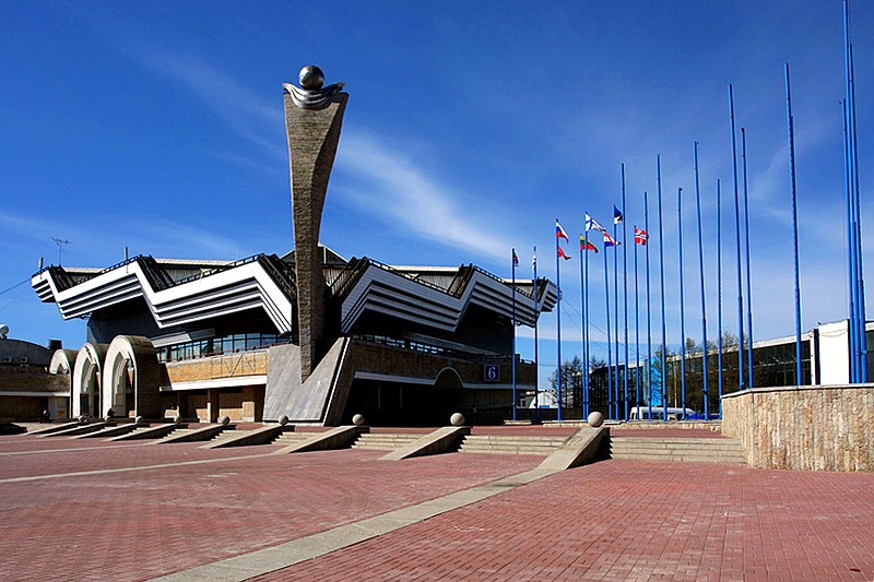 LenExpo Exhibition Grounds at Vasilyevsky Island in St Petersburg, Russia