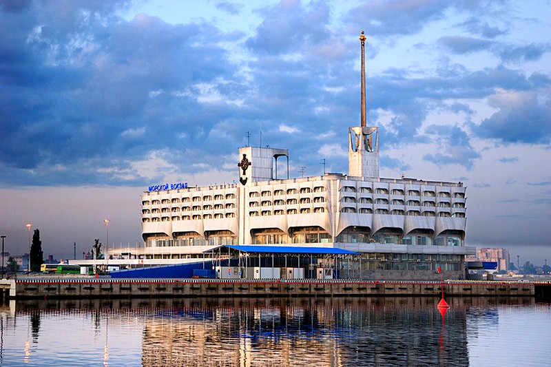 Seaport Passenger Terminal on Vasilyevsky Island in St Petersburg, Russia