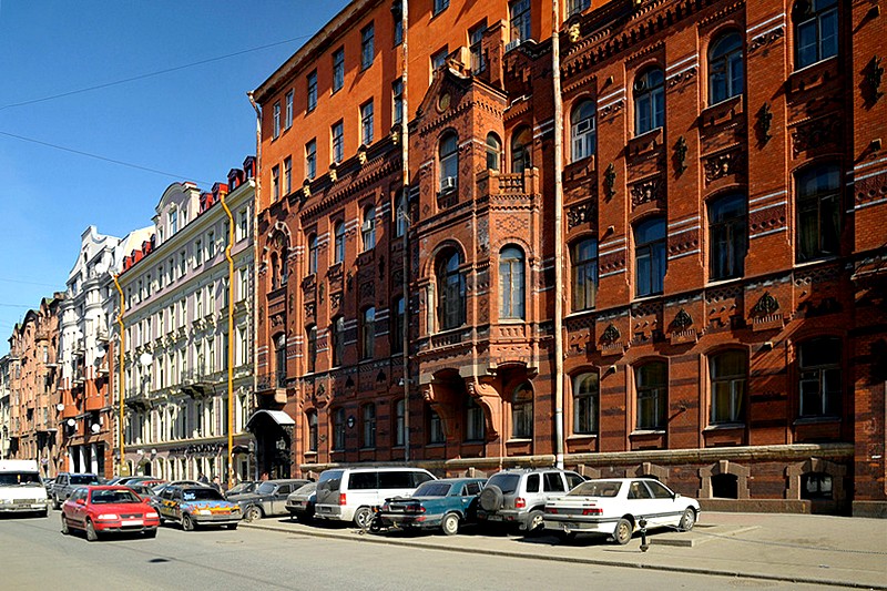 Second Line of Vasilyevsky Island in St Petersburg, Russia