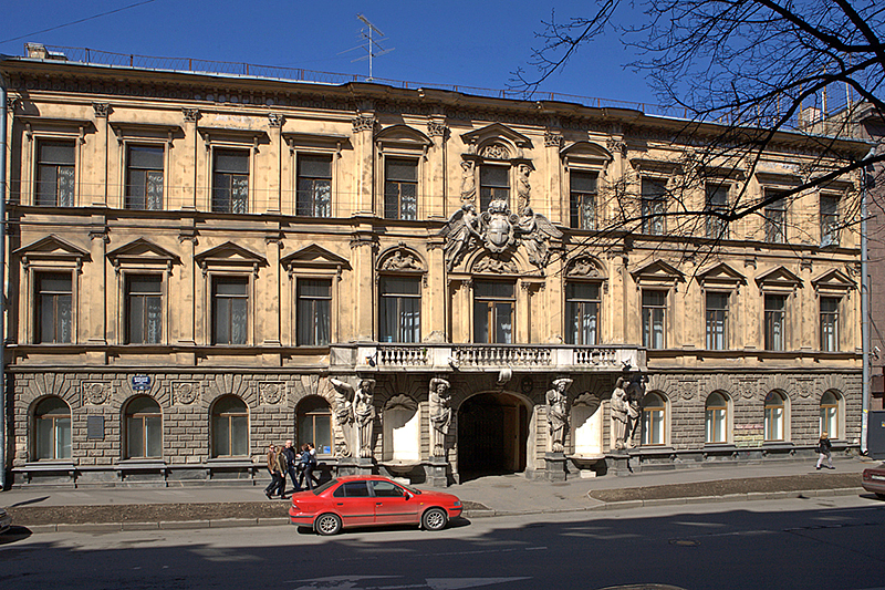 Demidov Mansion on Bolshaya Morskaya Ulitsa in St Petersburg, Russia