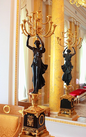 Interiors of the Derzhavin Villa in St Petersburg, Russia