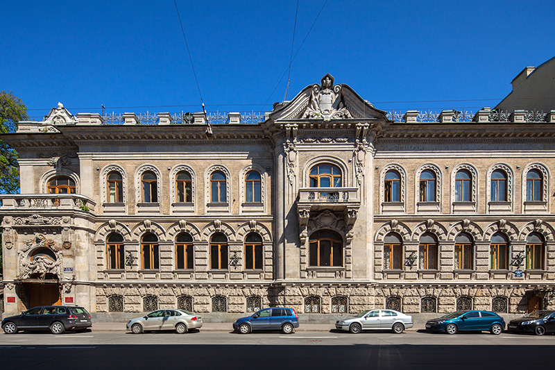 Mansion of Gilse van der Palse on Angliyskiy Prospekt in St Petersburg, Russia