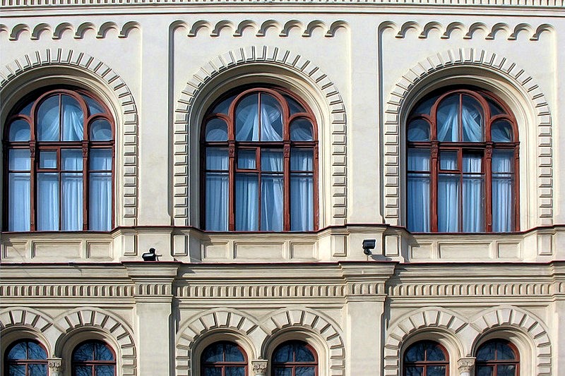 Front of the Kochubey Mansion in St Petersburg, Russia