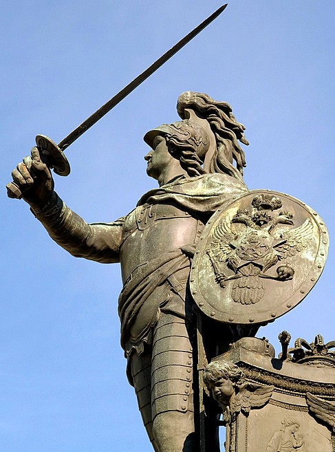 General Alexander Suvorov shown as Roman God of War Mars in St Petersburg, Russia General Alexander Suvorov shown as Roman God of War Mars in St Petersburg, Russia